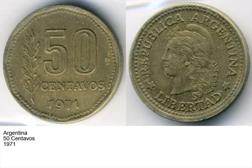 Argentina - Centavo 50 - 1971 - G6 A2 H10 L6C1
