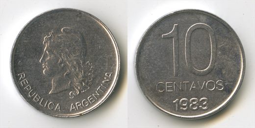 Argentina - Centavo 10 - 1983