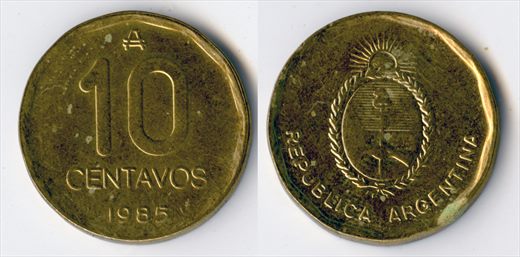 Argentina - Centavo 10 - 1985 1
