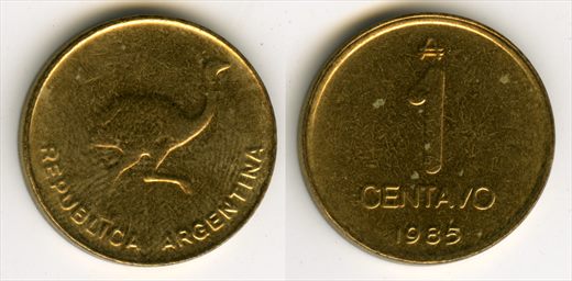 Argentina - Centavo 1 - 1985