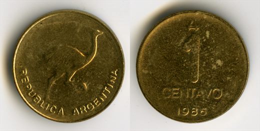 Argentina - Centavo 1 - 1986