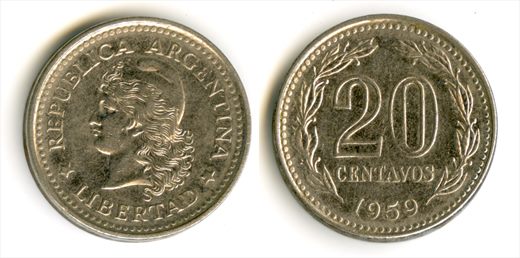Argentina - Centavo 20 - 1959