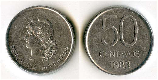 Argentina - Centavo 50 - 1983