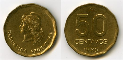 Argentina - Centavo 50 - 1985