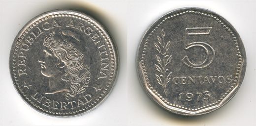 Argentina - Centavo 5 - 1973