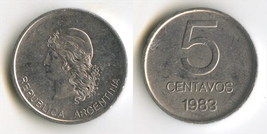 Argentina - Centavo 5 - 1983