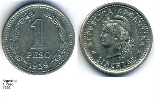 Argentina - Peso 1 - 1959 - G5 A2 H09 L2C5