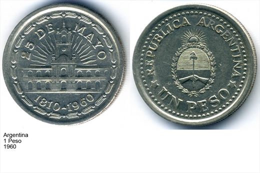 Argentina - Peso 1 - 1960 - G5 A2 H09 L3C1