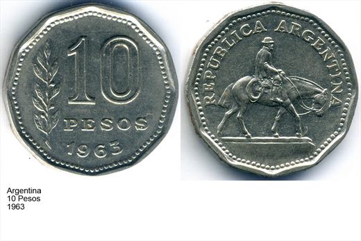 Argentina - Peso 10 - 1963 - G5 A2 H09 L3C5