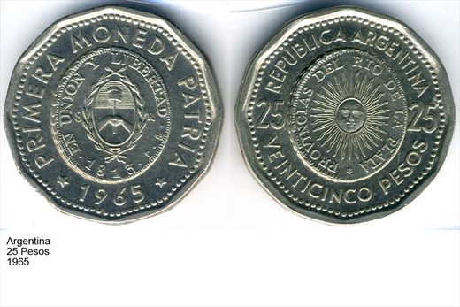 Argentina - Peso 25 - 1965 - G5 A2 H09 L3C2