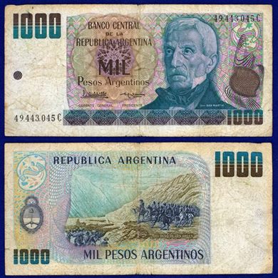 Argentina - Peso 1000 - 1983-1985 serie C