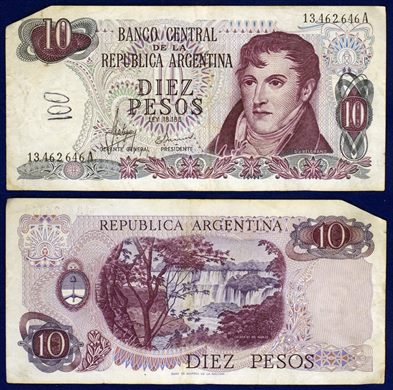Argentina - Peso 10 - 1970-1973