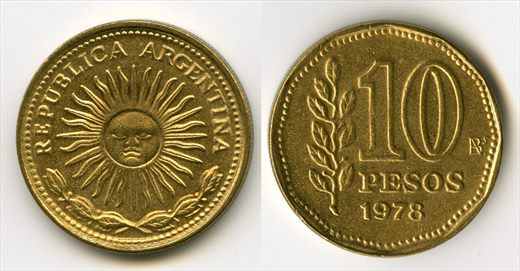 Argentina - Peso 10 - 1978