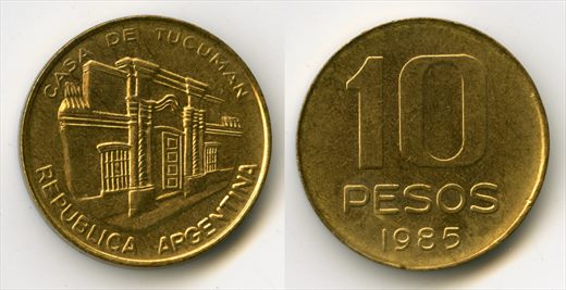 Argentina - Peso 10 - 1985