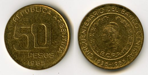 Argentina - Peso 50 - 1985