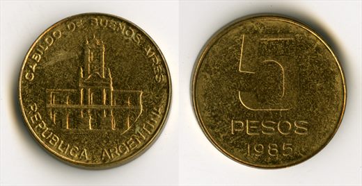 Argentina - Peso 5 - 1985