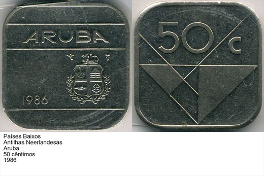 PB - AN - Aruba - Centimo 50 - 1986 - G6 A2 H11 L4C4
