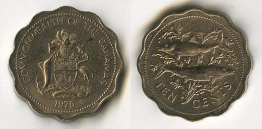 Bahamas - Cent 10 - 1975
