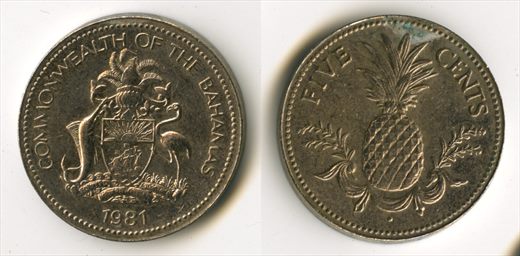 Bahamas - Cent 5 - 1981