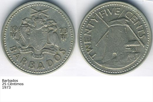 Barbados - Cent 25 - 1973 - G5 A2 H10 L2C3