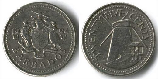 Barbados - Cent 25 - 1994