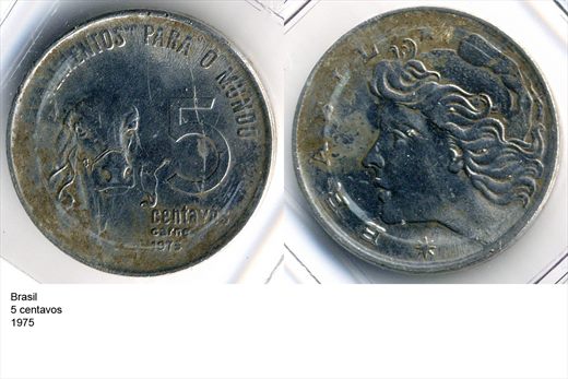 Brasil - Centavo 5 - 1975 - G6 A2 H08 L7C1