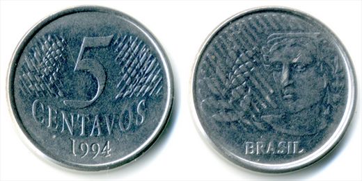 Brasil - Centavo 5 - 1994