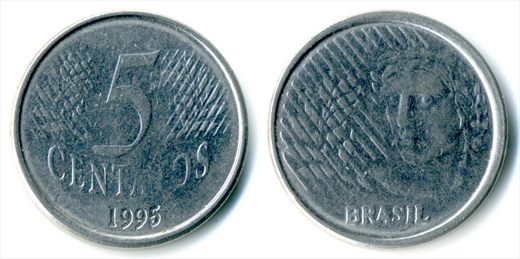 Brasil - Centavo 5 - 1995