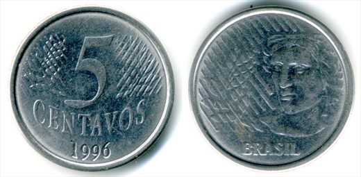 Brasil - Centavo 5 - 1996
