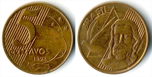 Brasil - Centavo 5 - 1998