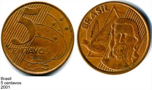 Brasil - Centavo 5 - 2001