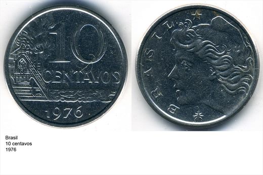 Brasil - Centavo 10 - 1976 - G5 A2 H07 L2C3