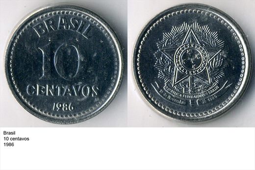 Brasil - Centavo 10 - 1986 - G6 A2 H08 L5C6