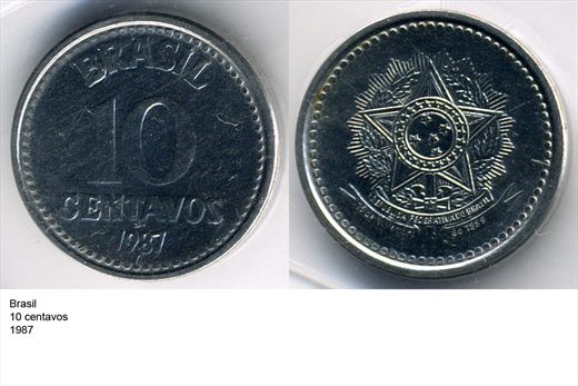 Brasil - Centavo 10 - 1987 - G6 A2 H08 L6C1