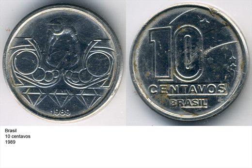 Brasil - Centavo 10 - 1989 - G6 A2 H08 L6C2