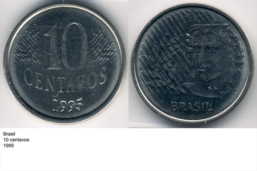 Brasil - Centavo 10 - 1995 - G6 A2 H08 L6C3