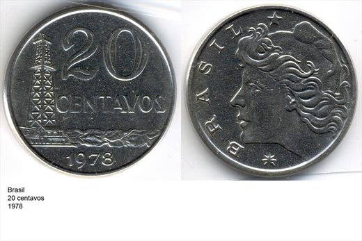 Brasil - Centavo 20 - 1978 - G5 A2 H07 L2C5
