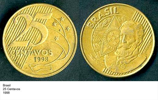Brasil - Centavo 25 - 1998