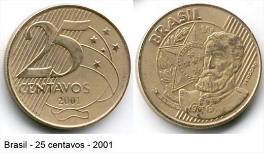 Brasil - Centavo 25 - 2001