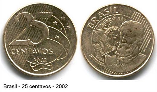 Brasil - Centavo 25 - 2002
