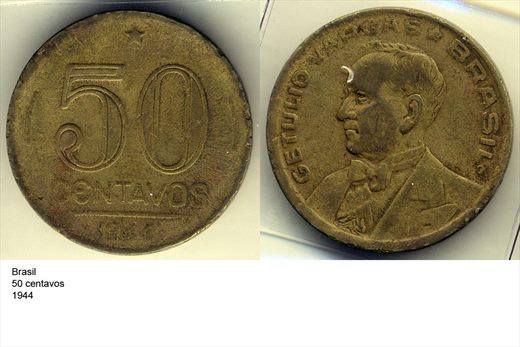 Brasil - Centavo 50 - 1944 - G6 A2 H08 L7C3