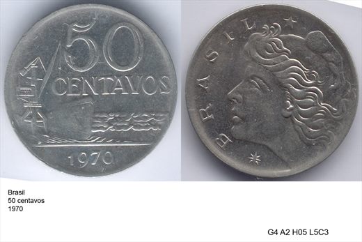 Brasil - Centavo 50 - 1970 - G4 A2 H05 L5C3