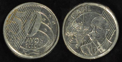 Brasil - centavo 50 - 2010