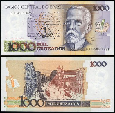 Brasil - Cruzado 1000 - Cruzado Novo 1