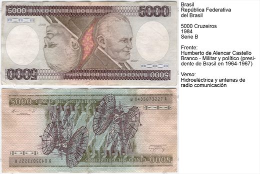 Brasil - Cruzeiro 5000 - 1981-85 Series B1-2118