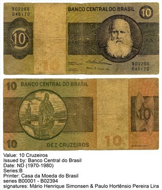 Brasil - Cruzeiro 10 - 1970-80 Series B1-2394