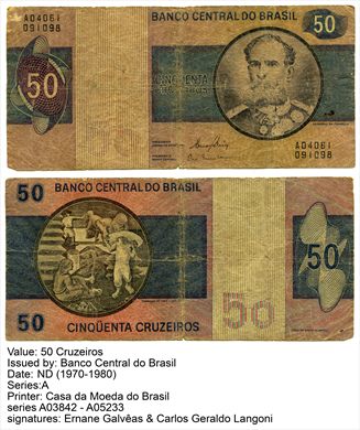 Brasil - Cruzeiro 50 - 1970-81 Series 3842-5233