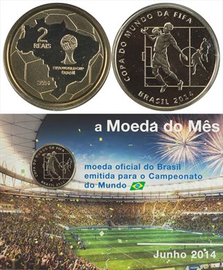 Brasil - Real 2 - 2014 (Moeda do Mes Junho 2014)