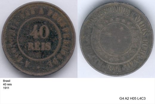 Brasil - Rei 40 - 1911 - G4 A2 H05 L4C3