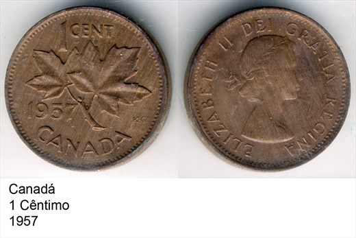 Canada - Cent 1 - 1957 - G6 A1 H03 L5C1